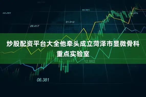 炒股配资平台大全他牵头成立菏泽市显微骨科重点实验室